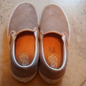 VANS Pink Ice Cream Glitter slip-on Sz 7